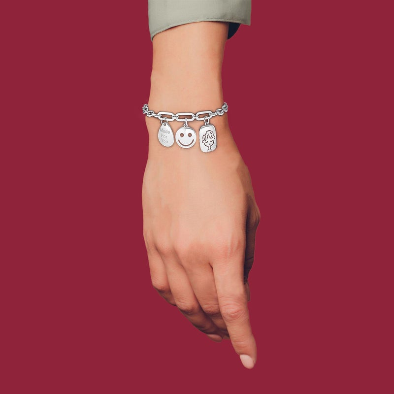 Waves by L'azurde Charms Bracelet In Silver - Image 2